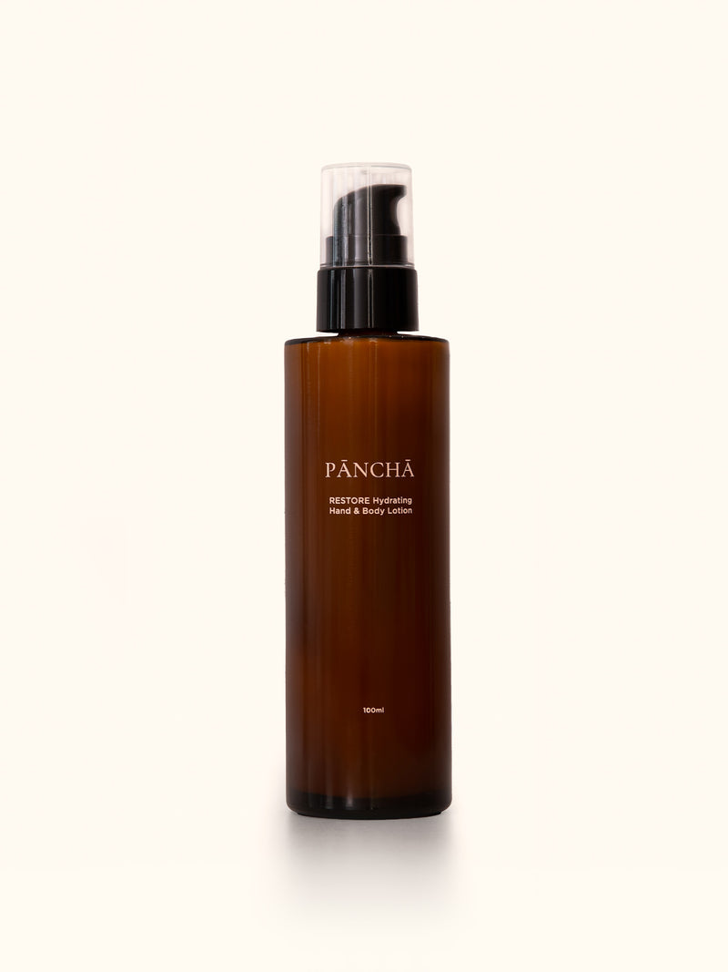 Pancha Beauty Restore skincare lotion.