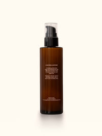 Ayurvedic ingredients list on the back of Rise body lotion.